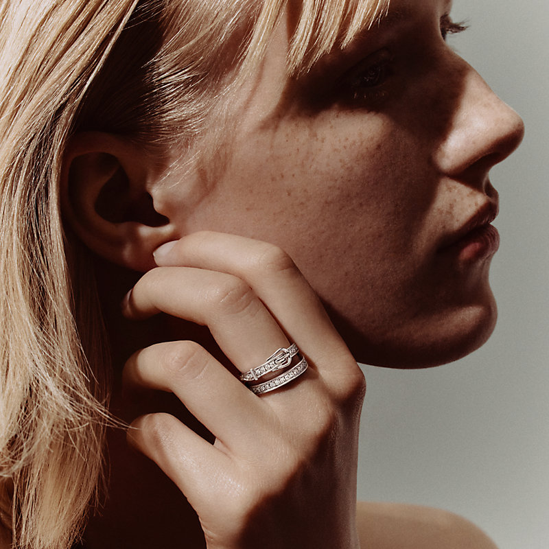 リング 《エトリヴィエール》 MM - ホワイトゴールド | Hermès リング 《エトリヴィエール》 MM - ホワイトゴールド | Hermès